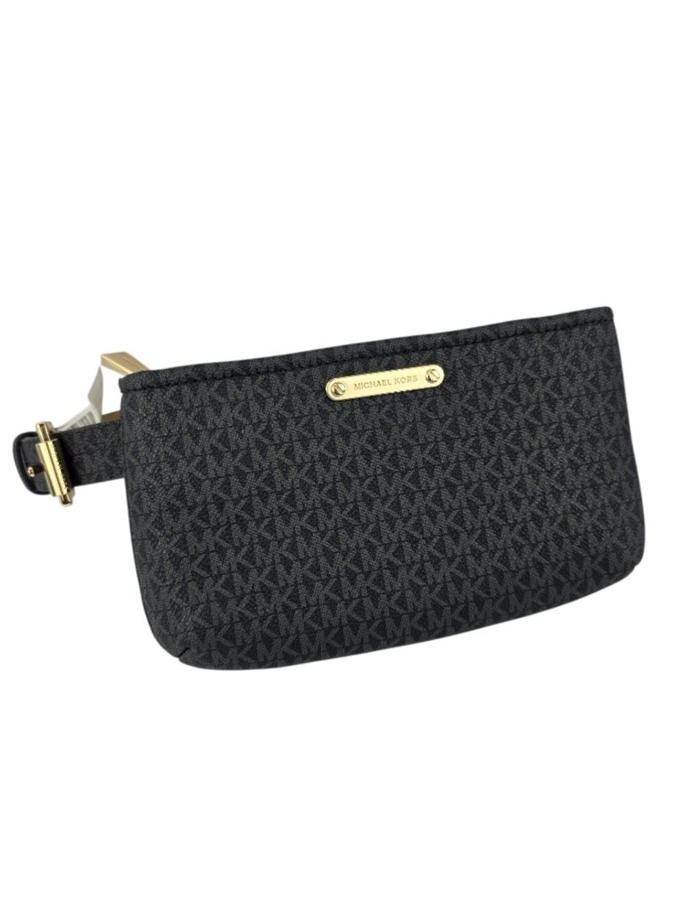 Women’s Michael Kors Black & Dark Gray Logo Fanny Waist Belt Bag